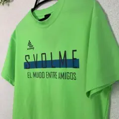 SVOLME グラフィックプリント シャツ 蛍光グリーン