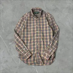 USA製 GITMANBROS Vintage チェック柄 BDシャツ ベージュ