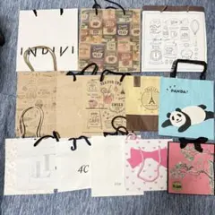 ショッピングバッグセット 14点　小さめ紙バッグ