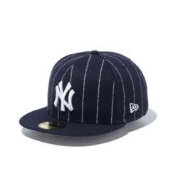 New Era 59FIFTY ネイビー ストライプキャップ