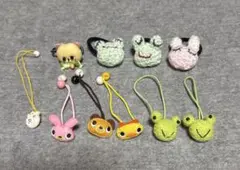 動物キャラクター ヘアゴム 8個セット