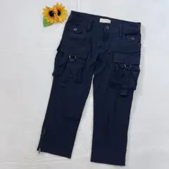 ジェットレーベル【36】【S】カーゴパンツ　クロップド丈　カジュアル　大人　夏