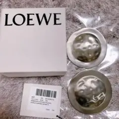 値下げ‼️正規品ロエベ シルバー ピアス 大き目 イヤリング LOEWE