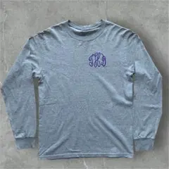 FRUIT OF THE LOOM メンズサイズ S ロングTシャツグレー　ロゴ