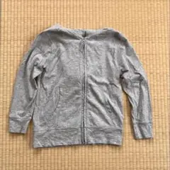 グレー ジップアップ パーカー 130