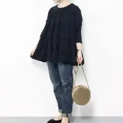 【SONNYLABEL】ティアードカットチュニックプルオーバー フレア フリル