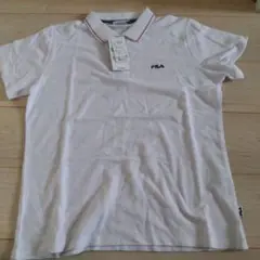 未使用　FILA ホワイト ポロシャツ 154-162　Lサイズ