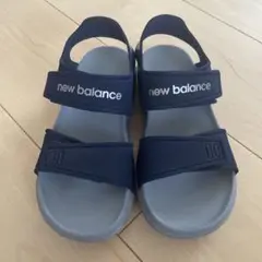ニューバランス　サンダル　キッズ　19cm ネイビー