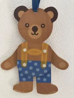 ビンテージ　くま　木製　オーナメント