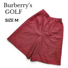 Burberrys バーバリー ゴルフ チェック 赤 ハーフパンツ M