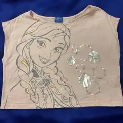 東京ディズニーリゾート　アナと雪の女王 アナ　Tシャツ　ピンク　フリーサイズ