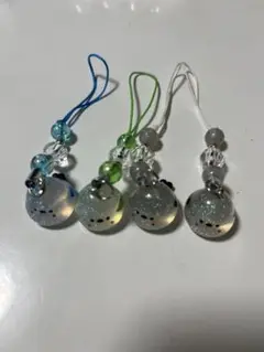 シマエナガ ストラップ４つセット