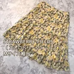 【美品♪】ストロベリーフィールズ☆花柄 フレアスカート M相当