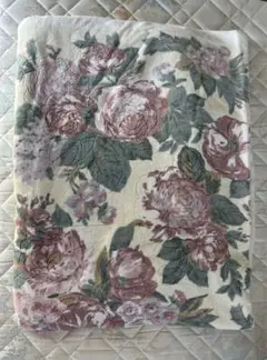 花柄タオルケット 140cm x 190cm