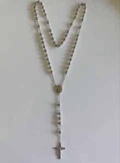 新品未使用　シルバー　 ロザリオ ネックレス
