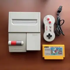 ニューファミコン本体　専用コントローラー、ゲーム1個付