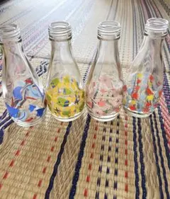 昭和レトロガラス瓶4本セット
