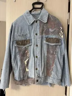 美品 FICCE フィッチェ デニム ジャケット ブルゾン ボレロ丈 M 美品 FICCE フィッチェ デニム ジャケット ブルゾン ボレロ丈 M