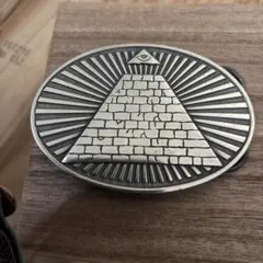 ピラミッドデザインバックル Fine Pewterバックル フリーメイソン