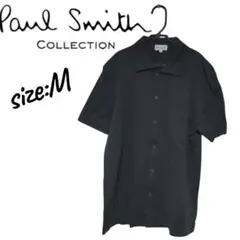 Paul Smith ポールスミス　半袖シャツ　トップス　ボタン　襟　ブラック