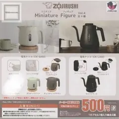 【新品未使用】ガチャ　象印　ミニチュアフィギュア4 おまとめみっつ