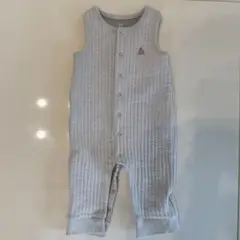 GAP ベビーキルティングロンパース グレー