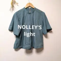 NOLLEY'S light ノーリーズライト 袖スリット ブラウス 透け感