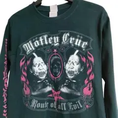 難有 Motley Crue ロングスリーブTee グリーン
