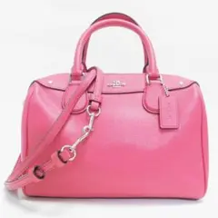 美品COACHコーチ ハンドバッグ ミニボストン ショルダーバッグ F57521