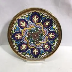 セアルコ　セルビア(セビリア)焼き　大皿28.5cm　 金彩24K 　スペイン製 セビリア焼き飾り絵皿◇スペイン工芸品 セアルコ製の通販 by