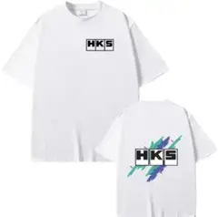 HKS ロゴTシャツ ホワイト Lサイズ　新品未使用