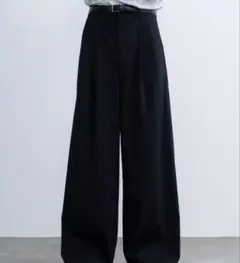 SINSS ２タックワイドストレートストライプスラックス