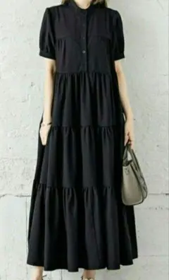 新品　未使用　ワンピース　ロングワンピース　半袖　Mサイズ