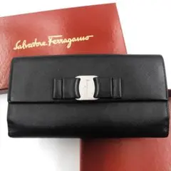 ✨極美品✨Salvatore Ferragamo 長財布 ヴァラリボン