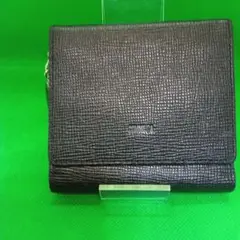 コムサ COMME CA 折り財布 ブラック カードポケット/コインポケット付き