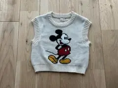 ミッキー柄ベスト 80cm petit main