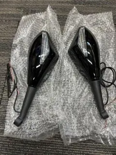 LEDウインカー付きミラーブラック　スーパースポーツSSビッグスクーター　未使用