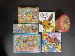 【匿名配送】ポケモン イーブイ系 御三家 お菓子 缶 まとめ売り