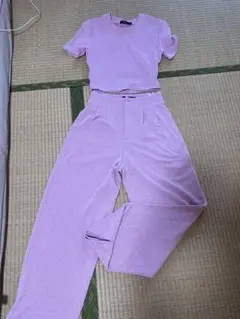 ライトピンク セットアップ クロップド