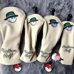 Malbon Golf ヘッドカバーセット 4本組 限定デザイン 新品未使用☘️