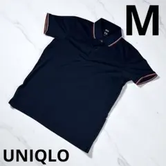『UNIQLO ユニクロ』 メンズ　ポロシャツ 紺 Mサイズ