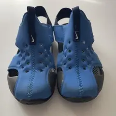 【Nike ナイキ】 キッズサンダル 青 18cm サンレイ プロテクト