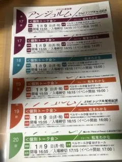 アンジュルム 悔しいわトーク会 1/9松本わかな6枚セット