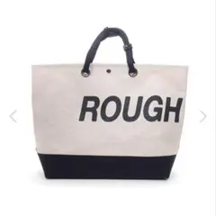 roughu0026swell ビッグロゴ トートバッグ ホワイト