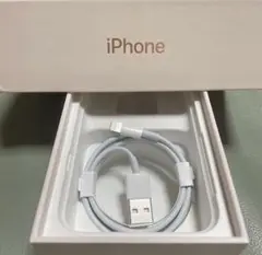 iPhone純正イヤホン付属品　ライトニングケーブル1m③