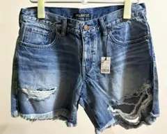 MILE6737 N.Y.C. ダメージデニム　ショートパンツ