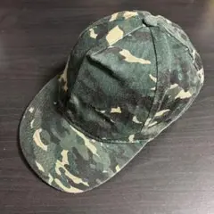 D1258 ZEEMAN カモフラージュ柄 キャップ 7-10Y 古着 迷彩