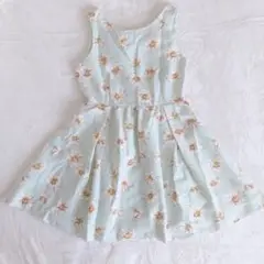 olive des olive  花柄ワンピース  ミントグリーン