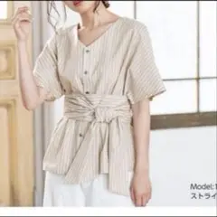 神戸レタス　2way サッシュベルト付きシャツ