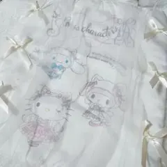 サンリオ 白猫バレリーナ フリル付き トートバッグ